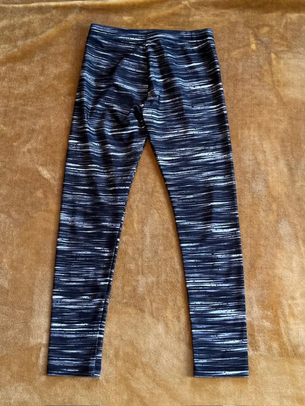 Justice Leggings Lot of 3 Girls size 8 Black Purple Gray Active Cheer School